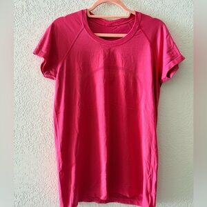 LULULEMON Swiftly Tech 2.0 Sonic Pink Short Sleeve Shirt Women’s Size 12